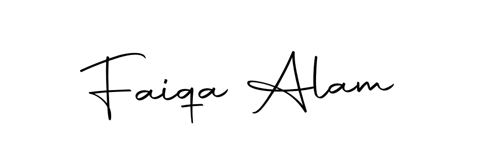 Create a beautiful signature design for name Faiqa Alam. With this signature (Autography-DOLnW) fonts, you can make a handwritten signature for free. Faiqa Alam signature style 10 images and pictures png