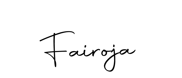 How to make Fairoja signature? Autography-DOLnW is a professional autograph style. Create handwritten signature for Fairoja name. Fairoja signature style 10 images and pictures png