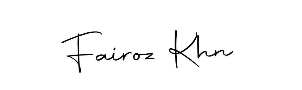 if you are searching for the best signature style for your name Fairoz Khn. so please give up your signature search. here we have designed multiple signature styles  using Autography-DOLnW. Fairoz Khn signature style 10 images and pictures png