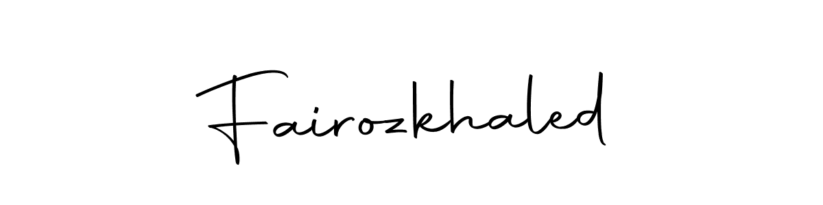 How to make Fairozkhaled signature? Autography-DOLnW is a professional autograph style. Create handwritten signature for Fairozkhaled name. Fairozkhaled signature style 10 images and pictures png