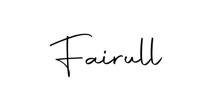 Use a signature maker to create a handwritten signature online. With this signature software, you can design (Autography-DOLnW) your own signature for name Fairull. Fairull signature style 10 images and pictures png