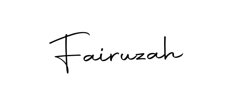 Use a signature maker to create a handwritten signature online. With this signature software, you can design (Autography-DOLnW) your own signature for name Fairuzah. Fairuzah signature style 10 images and pictures png