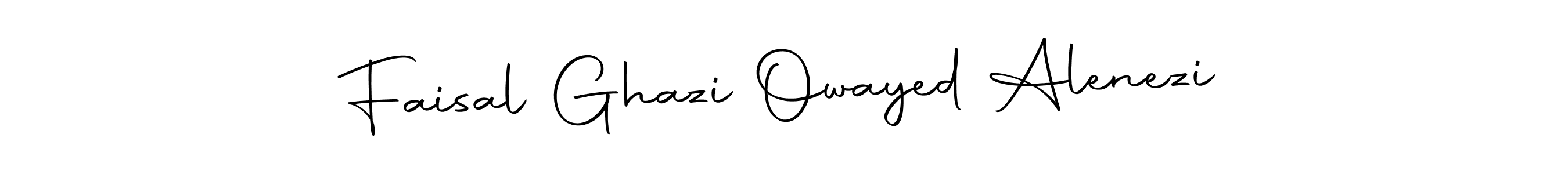 Make a beautiful signature design for name Faisal Ghazi Owayed Alenezi. Use this online signature maker to create a handwritten signature for free. Faisal Ghazi Owayed Alenezi signature style 10 images and pictures png