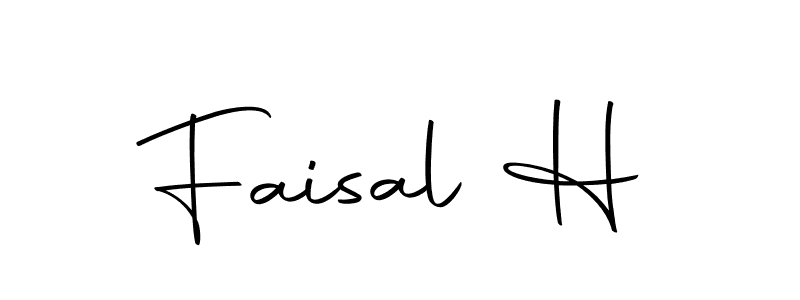 Design your own signature with our free online signature maker. With this signature software, you can create a handwritten (Autography-DOLnW) signature for name Faisal H. Faisal H signature style 10 images and pictures png
