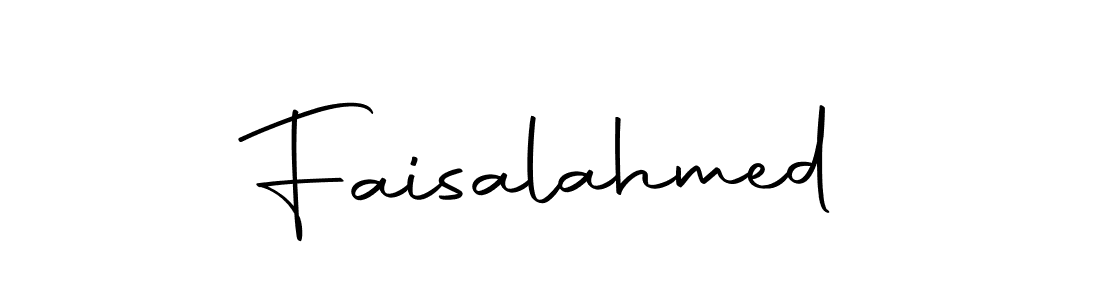 How to make Faisalahmed name signature. Use Autography-DOLnW style for creating short signs online. This is the latest handwritten sign. Faisalahmed signature style 10 images and pictures png