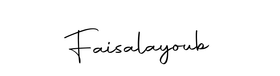 You should practise on your own different ways (Autography-DOLnW) to write your name (Faisalayoub) in signature. don't let someone else do it for you. Faisalayoub signature style 10 images and pictures png