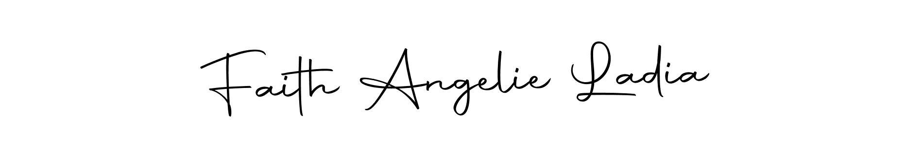 You can use this online signature creator to create a handwritten signature for the name Faith Angelie Ladia. This is the best online autograph maker. Faith Angelie Ladia signature style 10 images and pictures png