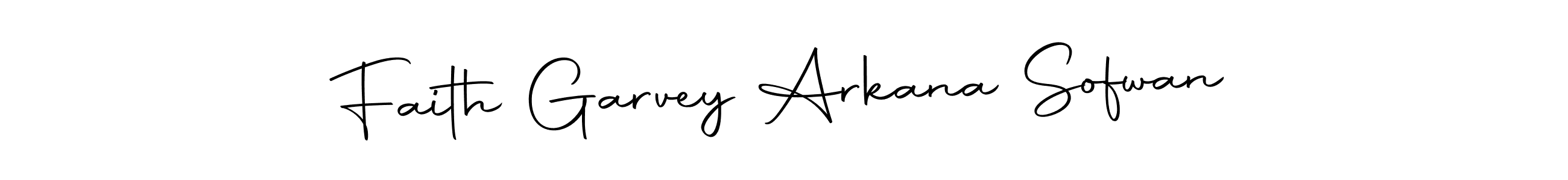 Once you've used our free online signature maker to create your best signature Autography-DOLnW style, it's time to enjoy all of the benefits that Faith Garvey Arkana Sofwan name signing documents. Faith Garvey Arkana Sofwan signature style 10 images and pictures png