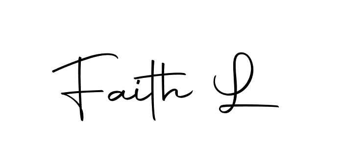 Design your own signature with our free online signature maker. With this signature software, you can create a handwritten (Autography-DOLnW) signature for name Faith L. Faith L signature style 10 images and pictures png
