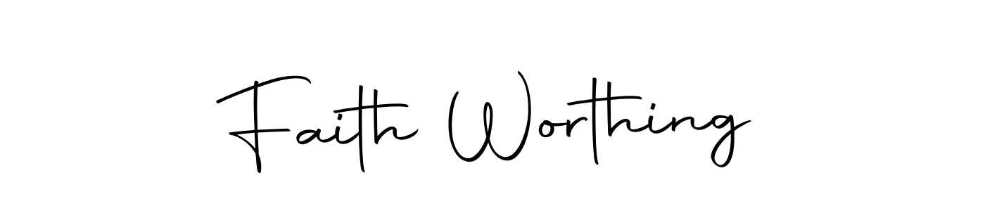 Make a beautiful signature design for name Faith Worthing. With this signature (Autography-DOLnW) style, you can create a handwritten signature for free. Faith Worthing signature style 10 images and pictures png