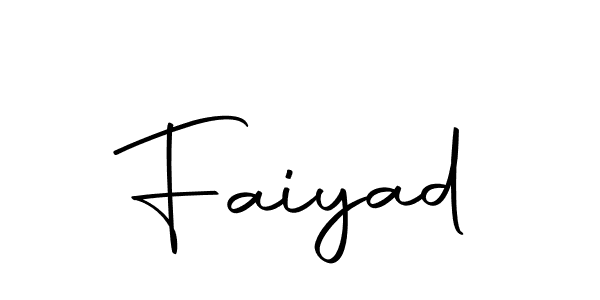 Use a signature maker to create a handwritten signature online. With this signature software, you can design (Autography-DOLnW) your own signature for name Faiyad. Faiyad signature style 10 images and pictures png