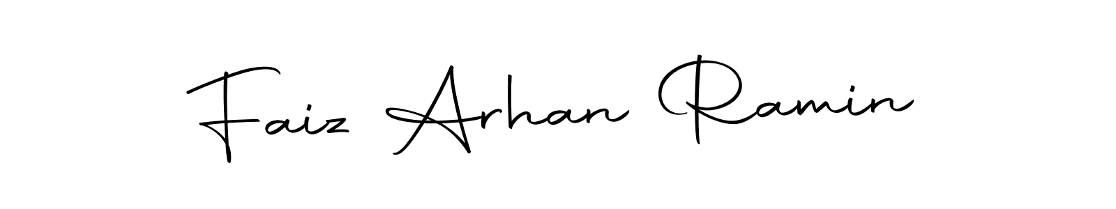Also we have Faiz Arhan Ramin name is the best signature style. Create professional handwritten signature collection using Autography-DOLnW autograph style. Faiz Arhan Ramin signature style 10 images and pictures png