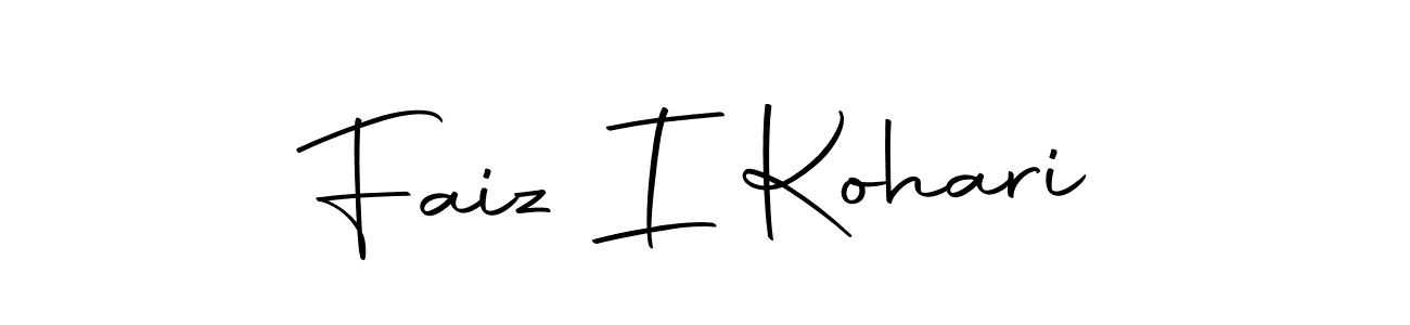 Make a beautiful signature design for name Faiz I Kohari. With this signature (Autography-DOLnW) style, you can create a handwritten signature for free. Faiz I Kohari signature style 10 images and pictures png