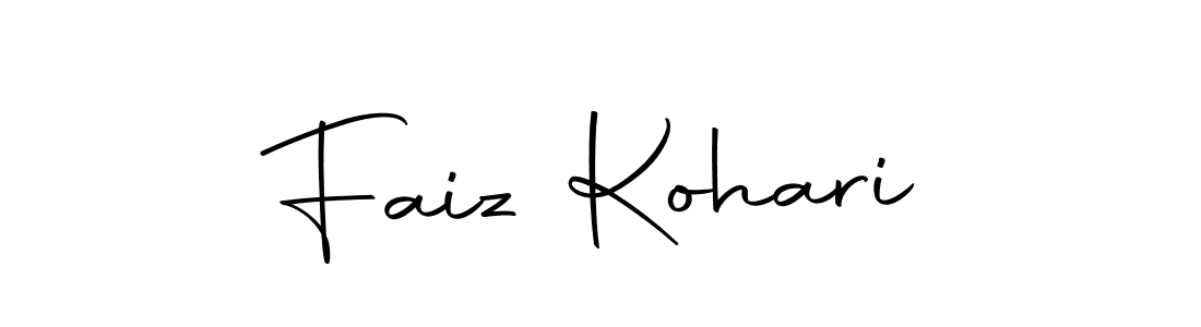 if you are searching for the best signature style for your name Faiz Kohari. so please give up your signature search. here we have designed multiple signature styles  using Autography-DOLnW. Faiz Kohari signature style 10 images and pictures png