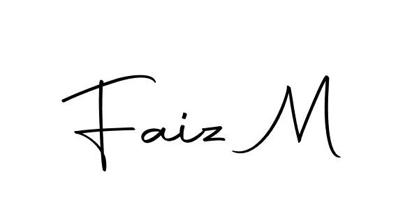 The best way (Autography-DOLnW) to make a short signature is to pick only two or three words in your name. The name Faiz M include a total of six letters. For converting this name. Faiz M signature style 10 images and pictures png