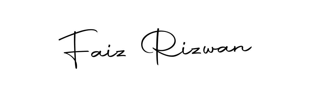 How to make Faiz Rizwan name signature. Use Autography-DOLnW style for creating short signs online. This is the latest handwritten sign. Faiz Rizwan signature style 10 images and pictures png