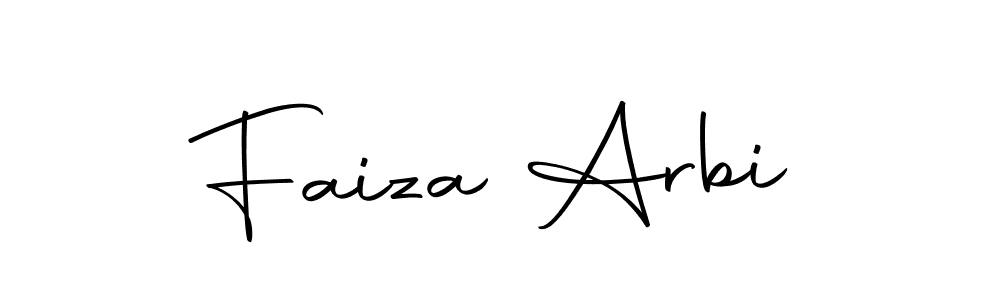 Make a beautiful signature design for name Faiza Arbi. Use this online signature maker to create a handwritten signature for free. Faiza Arbi signature style 10 images and pictures png