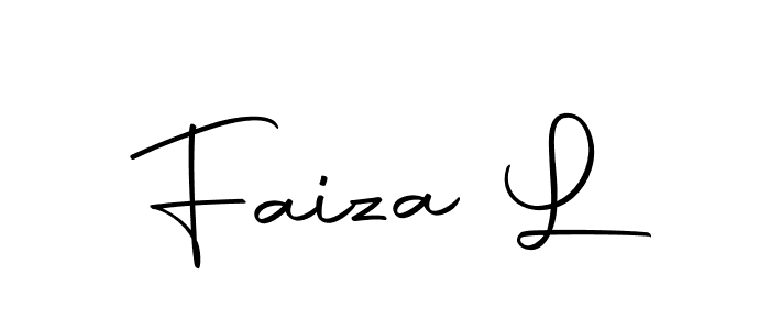 Make a beautiful signature design for name Faiza L. With this signature (Autography-DOLnW) style, you can create a handwritten signature for free. Faiza L signature style 10 images and pictures png
