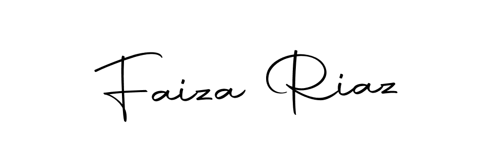 Create a beautiful signature design for name Faiza Riaz. With this signature (Autography-DOLnW) fonts, you can make a handwritten signature for free. Faiza Riaz signature style 10 images and pictures png