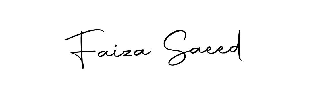 How to make Faiza Saeed signature? Autography-DOLnW is a professional autograph style. Create handwritten signature for Faiza Saeed name. Faiza Saeed signature style 10 images and pictures png