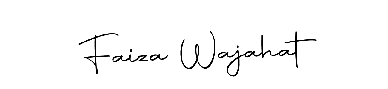 The best way (Autography-DOLnW) to make a short signature is to pick only two or three words in your name. The name Faiza Wajahat include a total of six letters. For converting this name. Faiza Wajahat signature style 10 images and pictures png
