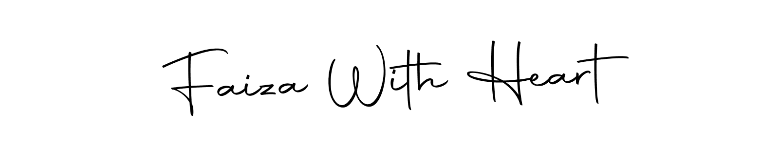 How to Draw Faiza With Heart signature style? Autography-DOLnW is a latest design signature styles for name Faiza With Heart. Faiza With Heart signature style 10 images and pictures png