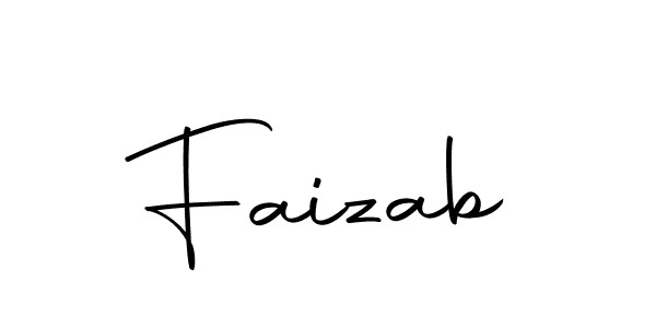 Faizab stylish signature style. Best Handwritten Sign (Autography-DOLnW) for my name. Handwritten Signature Collection Ideas for my name Faizab. Faizab signature style 10 images and pictures png