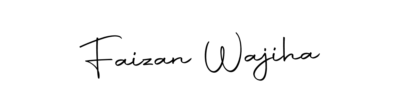 Make a beautiful signature design for name Faizan Wajiha. Use this online signature maker to create a handwritten signature for free. Faizan Wajiha signature style 10 images and pictures png