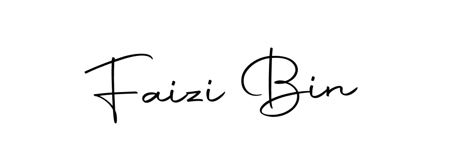 Design your own signature with our free online signature maker. With this signature software, you can create a handwritten (Autography-DOLnW) signature for name Faizi Bin. Faizi Bin signature style 10 images and pictures png