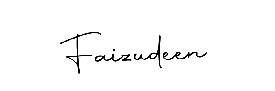 Create a beautiful signature design for name Faizudeen. With this signature (Autography-DOLnW) fonts, you can make a handwritten signature for free. Faizudeen signature style 10 images and pictures png