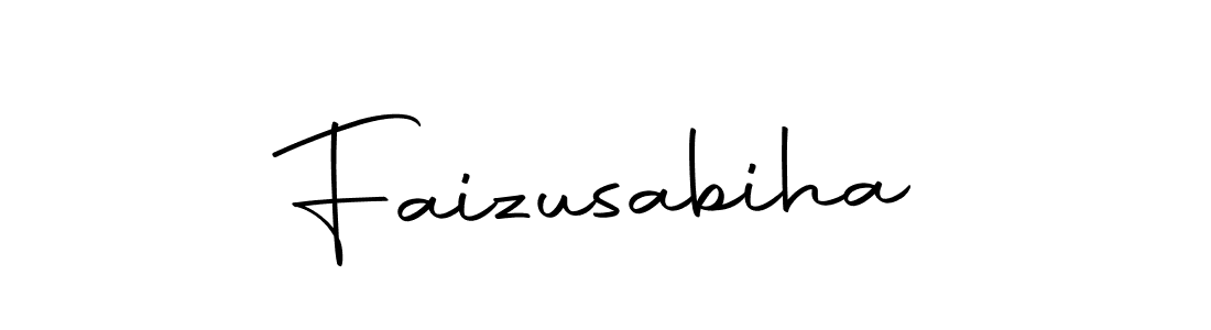 Create a beautiful signature design for name Faizusabiha. With this signature (Autography-DOLnW) fonts, you can make a handwritten signature for free. Faizusabiha signature style 10 images and pictures png