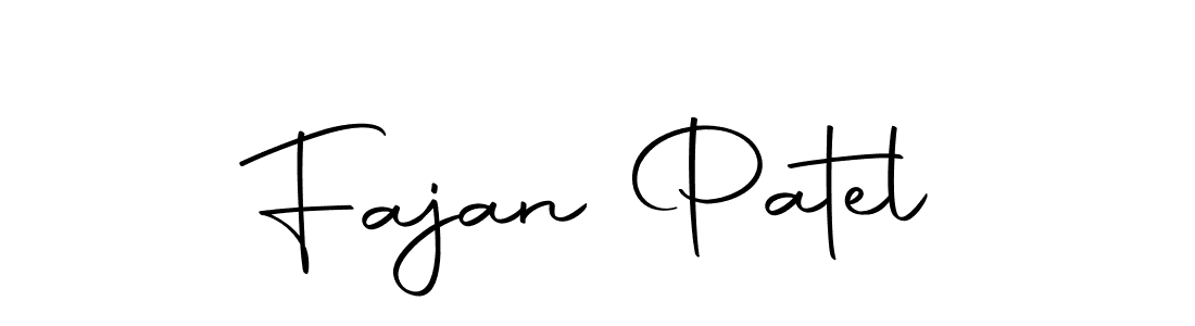 You should practise on your own different ways (Autography-DOLnW) to write your name (Fajan Patel) in signature. don't let someone else do it for you. Fajan Patel signature style 10 images and pictures png
