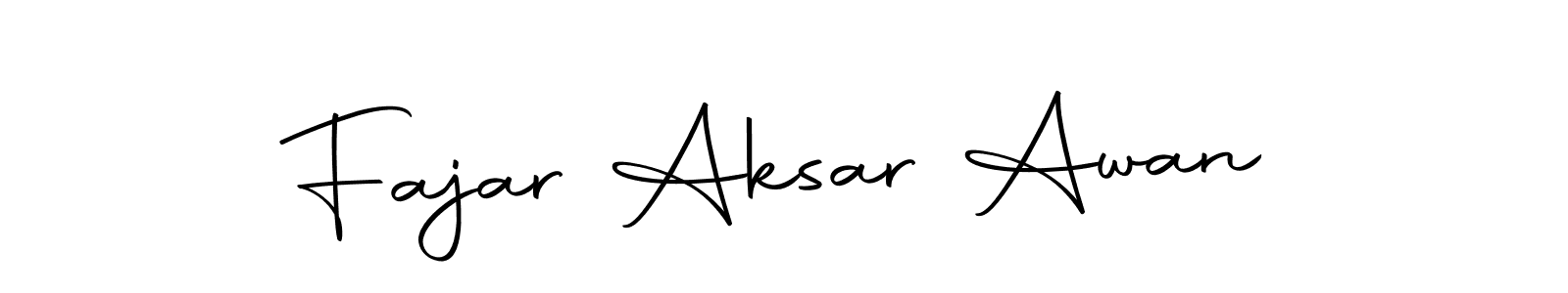 Design your own signature with our free online signature maker. With this signature software, you can create a handwritten (Autography-DOLnW) signature for name Fajar Aksar Awan. Fajar Aksar Awan signature style 10 images and pictures png