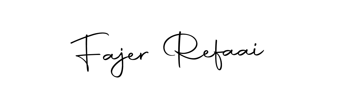 Create a beautiful signature design for name Fajer Refaai. With this signature (Autography-DOLnW) fonts, you can make a handwritten signature for free. Fajer Refaai signature style 10 images and pictures png