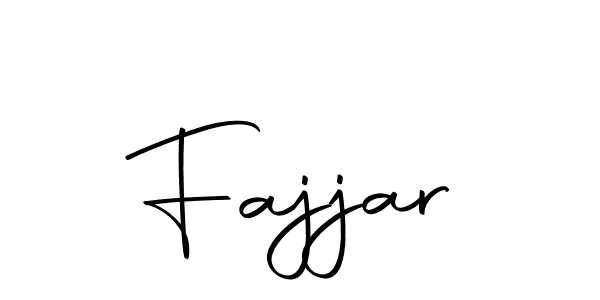 Make a beautiful signature design for name Fajjar. With this signature (Autography-DOLnW) style, you can create a handwritten signature for free. Fajjar signature style 10 images and pictures png