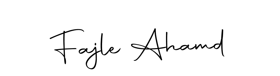 Create a beautiful signature design for name Fajle Ahamd. With this signature (Autography-DOLnW) fonts, you can make a handwritten signature for free. Fajle Ahamd signature style 10 images and pictures png