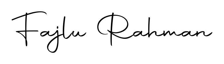 Enhance your business communications with Fajlu Rahman signature in Autography-DOLnW lettering. Clean, modern, and universally compatible. Fajlu Rahman signature style 10 images and pictures png