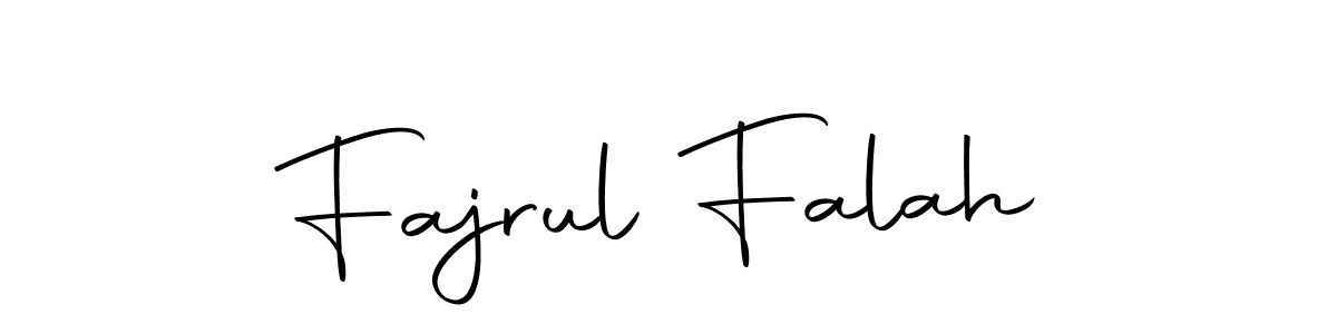 How to make Fajrul Falah name signature. Use Autography-DOLnW style for creating short signs online. This is the latest handwritten sign. Fajrul Falah signature style 10 images and pictures png