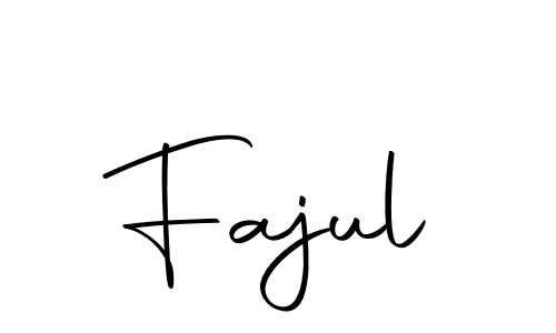 Make a beautiful signature design for name Fajul. With this signature (Autography-DOLnW) style, you can create a handwritten signature for free. Fajul signature style 10 images and pictures png
