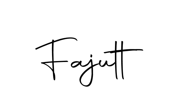 Fajutt stylish signature style. Best Handwritten Sign (Autography-DOLnW) for my name. Handwritten Signature Collection Ideas for my name Fajutt. Fajutt signature style 10 images and pictures png