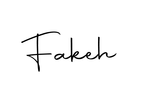 Design your own signature with our free online signature maker. With this signature software, you can create a handwritten (Autography-DOLnW) signature for name Fakeh. Fakeh signature style 10 images and pictures png