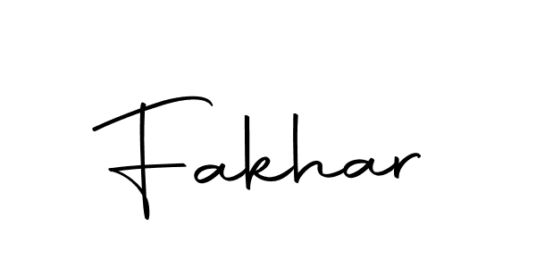 Make a beautiful signature design for name Fakhar. With this signature (Autography-DOLnW) style, you can create a handwritten signature for free. Fakhar signature style 10 images and pictures png