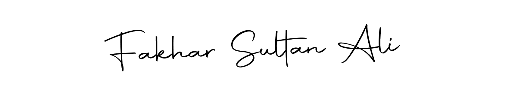 Make a short Fakhar Sultan Ali signature style. Manage your documents anywhere anytime using Autography-DOLnW. Create and add eSignatures, submit forms, share and send files easily. Fakhar Sultan Ali signature style 10 images and pictures png