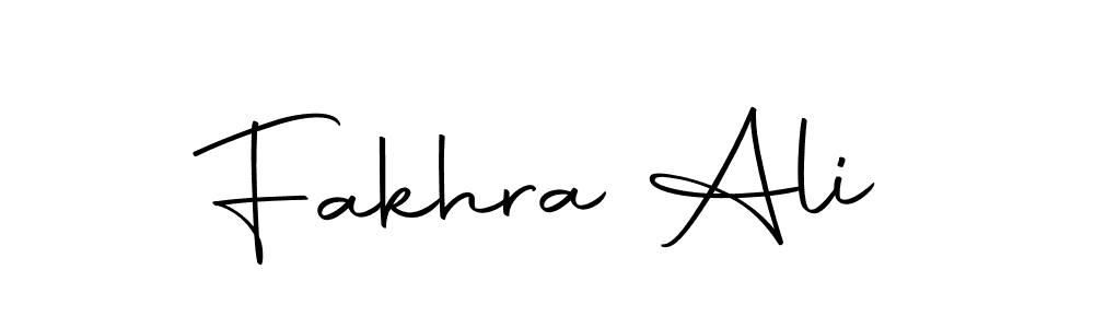 How to make Fakhra Ali name signature. Use Autography-DOLnW style for creating short signs online. This is the latest handwritten sign. Fakhra Ali signature style 10 images and pictures png