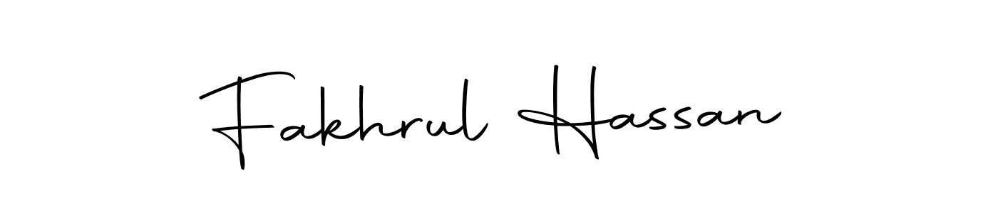 Create a beautiful signature design for name Fakhrul Hassan. With this signature (Autography-DOLnW) fonts, you can make a handwritten signature for free. Fakhrul Hassan signature style 10 images and pictures png