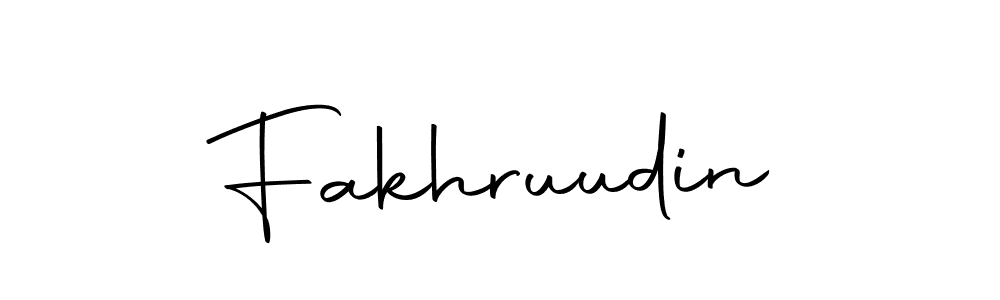 Make a beautiful signature design for name Fakhruudin. With this signature (Autography-DOLnW) style, you can create a handwritten signature for free. Fakhruudin signature style 10 images and pictures png