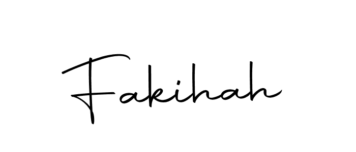Create a beautiful signature design for name Fakihah. With this signature (Autography-DOLnW) fonts, you can make a handwritten signature for free. Fakihah signature style 10 images and pictures png