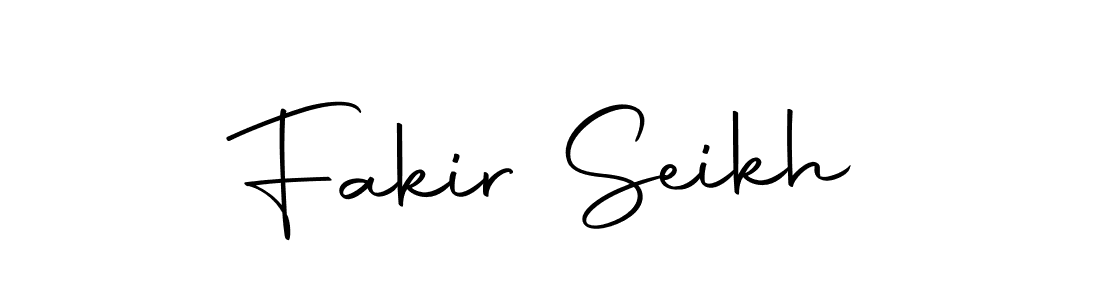 The best way (Autography-DOLnW) to make a short signature is to pick only two or three words in your name. The name Fakir Seikh include a total of six letters. For converting this name. Fakir Seikh signature style 10 images and pictures png