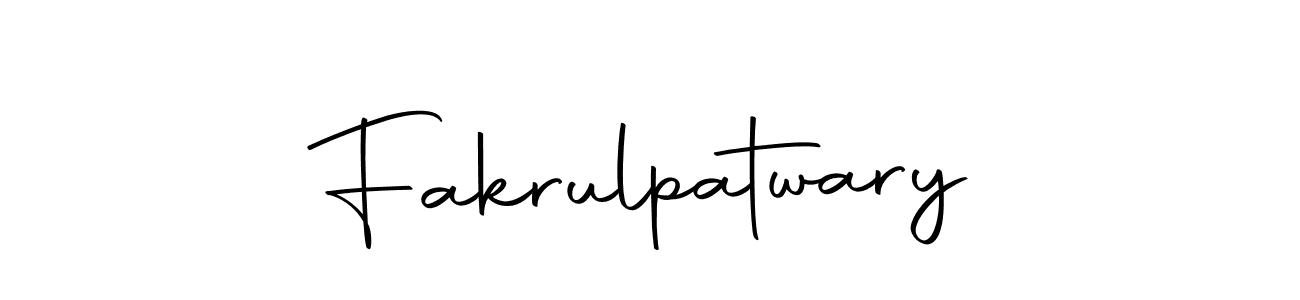 Create a beautiful signature design for name Fakrulpatwary. With this signature (Autography-DOLnW) fonts, you can make a handwritten signature for free. Fakrulpatwary signature style 10 images and pictures png