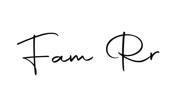 Create a beautiful signature design for name Fam Rr. With this signature (Autography-DOLnW) fonts, you can make a handwritten signature for free. Fam Rr signature style 10 images and pictures png